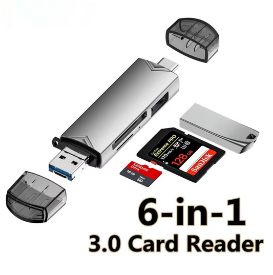 6-in-1 OTG Card Reader: Your Ultimate Mobile Companion!