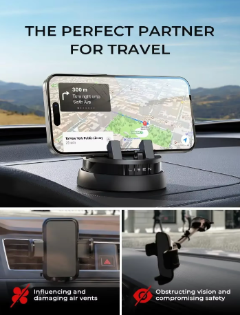 LISEN 360° Rotation Air Vent Phone Stand